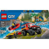 LEGO 60412 City Le Camion de Pompiers 4x4 et le Canot de Sauvetage
