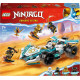 LEGO 71791 NINJAGO La Voiture de Course Spinjitzu le Pouvoir du Dragon de Zane