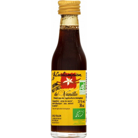 LECHAMPION Préparation culinaire bio arôme naturel de vanille 30ml