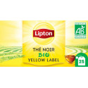 LIPTON Thé noir Yellow Label bio 25 sachets