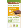 ETHIQUABLE Tablette de chocolat cajou caramélisée la tablette de 100g