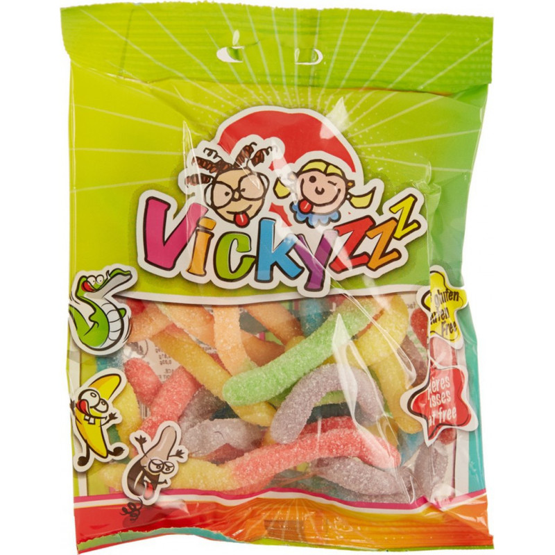 VICKYZZZ Bonbons Vers de Terre Acides 100g - friandiz.com