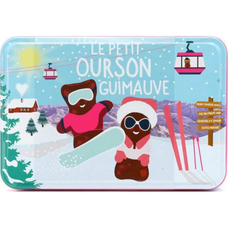 Le Véritable Petit Ourson Guimauve Le Véritable Petit Ourson Guimauve Boîte Collector L'ourson À La Montagne