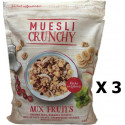 NC Lot 3x Muesli Croustillant Aux Fruits Paquet 450g les 3 unités de 0.45Kg
