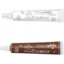 Stylo Chocolat + Stylo Glaçage Blanc Goût Vanille