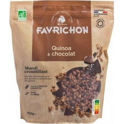 Favrichon Muesli Croustillant Quinoa Chocolat 450g