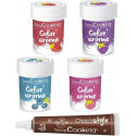 NC 4 Colorants Alimentaires Arômes Fruits Rouges + 1 Stylo Chocolat