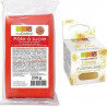 NC Pâte À Sucre Rouge 250 G + Paillettes Dorées