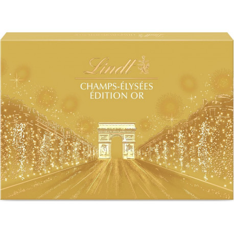 LINDT Assortiment de Chocolat Lait, noir, blanc, Champs-Elysées 968g