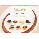 LINDT Création Petits Desserts Assortiment de Chocolat Lait Noir Blanc 413g