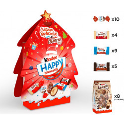KINDER Assortiment de Chocolats Sapin de Noël HAPPY MOMENTS 243g