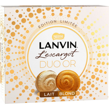 LANVIN Chocolat L'Escargot Edition Limitée Duo Or 329g