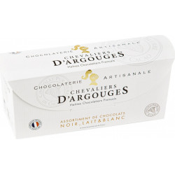 Chevaliers d’Argouges assortiment de Chocolats Noir Lait Blanc 355g