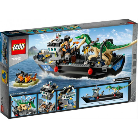 LEGO 76942 EVASION BATEAU BARYONYX JURASSIC WORLD