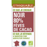 ETHIQUABLE CHOCOLAT NOIR 80% CACAO BIO 100g