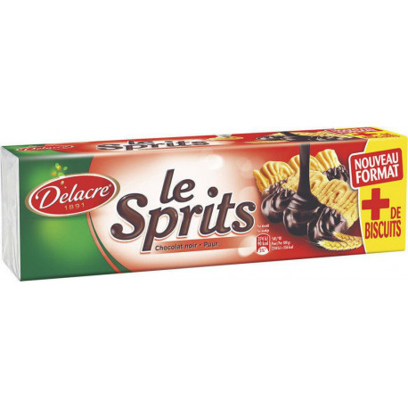 Delacre Biscuits Le Sprits Chocolat Noir 200g
