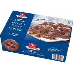 WEISS Chocolat au lait cœur étoile Bretzel 500g