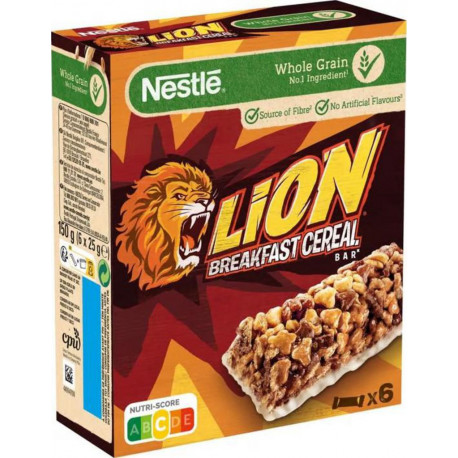 Lion Breakfast Cereal BAR 6x25g 150g (lot de 2)