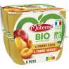 Materne Compote BIO Pomme Poire Abricot 8x100g 800g