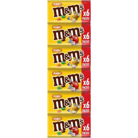 M&M's Dragées chocolatées Cacahuètes 6x270g