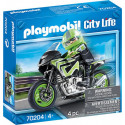 PLAYMOBIL 70204 City Life - Pilote et Moto