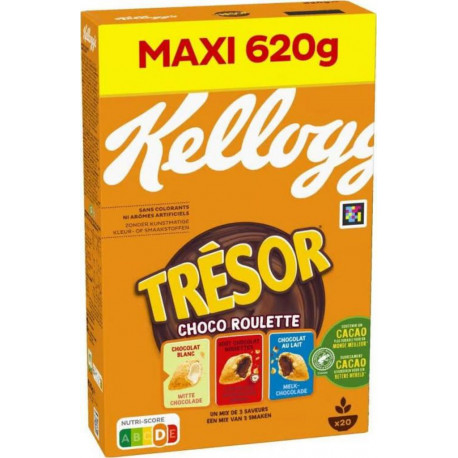 Kellogg's Céréales Trésor Choco Roulette 620g