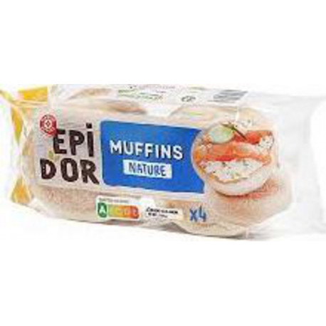 Muffins Epi d'Or blancs x4 250g