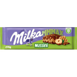 MILKA Mmmax Tablette de Chocolat au Lait et Gaufrette Nussini 270g