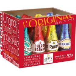 Abtey Chocolat fourré liqueur x12 bouteilles 108g