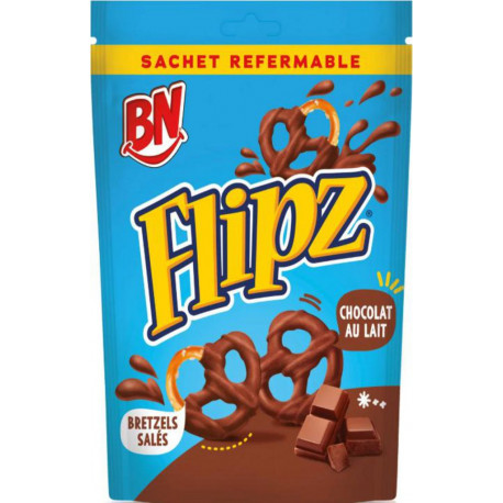 BN Bretzels salés au Chocolat au Lait 90g