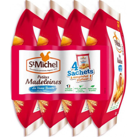 St Michel Madeleines 4x85g 340g