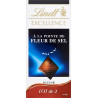 Lindt Tablette de chocolat noir Noir Fleur de sel 2x100g 200g