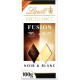 LINDT Tablette de chocolat excellence fusion noir 70% et blanc la tablette de 100g