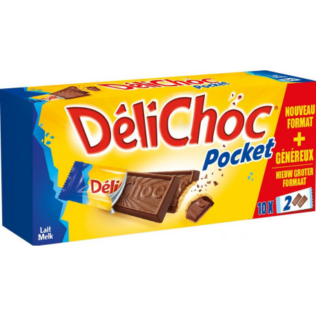 DELICHOC DELICHOC DELICHOC Biscuits au chocolat au lait DELICHOC 250g
