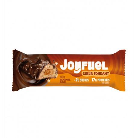 JOYFUEL Barre protéinée cœur fondant caramel salé la barre de 50g