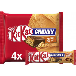 Nestlé Barre chocolatée peanut butter kitkat 168g