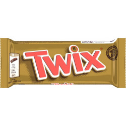TWIX Barres chocolatées Biscuits Enrobés de Chocolat et Caramel la barre de 50g