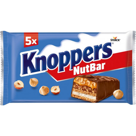 KNOPPER KNOPPER KNOPPER Barres Lait Noisette KNOPPER lot de 5 pièces