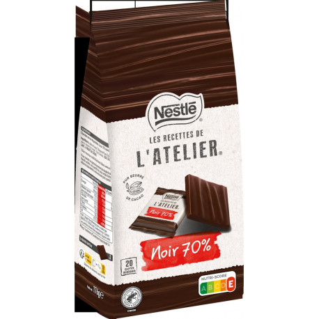 Nestlé Carrés de Chocolat Noir 70% 176g