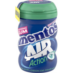 MENTOS Chewing-gum Air Action Menthol Eucalyptus 45 dragées 90g