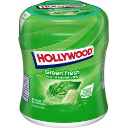 HOLLYWOOD Chewing gum Fresh greensfresh sans sucres 60 dragées