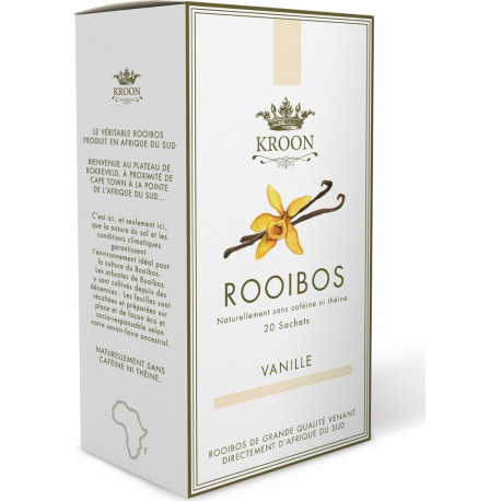 KROON KROON KROON Rooibos sans caféine ni théine goût vanille KROON 20 sachets