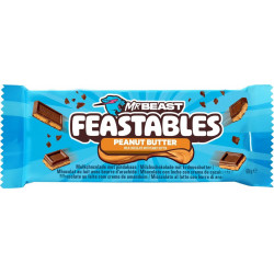 FEASTABLES FEASTABLES FEASTABLES Tablette de Chocolat Lait Beurre de Cacahuètes FEASTABLES la tablette de 60g