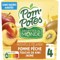 POM'POTES Compote recette nouvelle Zélande les 4 gourdes de 90g