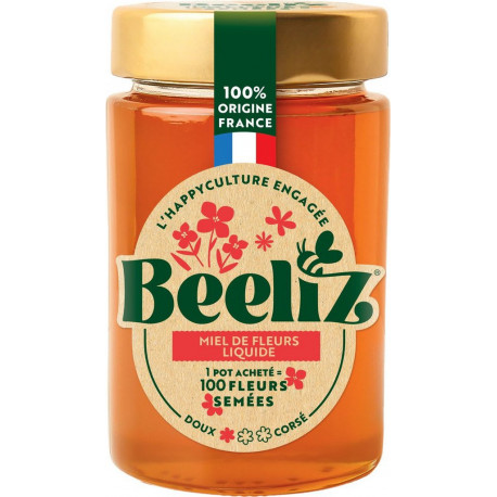 BEELIZ BEELIZ BEELIZ Miel De Fleurs Liquide Doux De France BEELIZ 250g