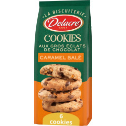 DELACRE Cookies caramel salé 136g