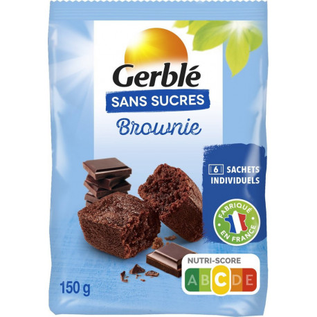 GERBLE GERBLE GERBLE Brownie sans sucres GERBLE 150g