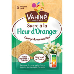 VAHINE VAHINE VAHINE Sucre à la Fleur d'Orange VAHINE 7,5g