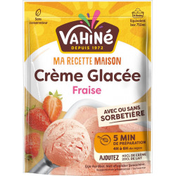 VAHINE VAHINE VAHINE Préparation Crème Glacée Fraise VAHINE 200g