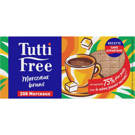 TUTTI FREE Sucre Bruns Morceaux 290g